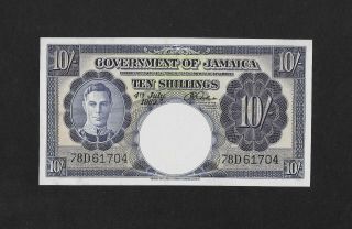 Aunc 10 Shillings 1960 Jamaica England