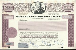 Stk - Walt Disney Productions 1961 Walt & All His Famous Characters In Vignette