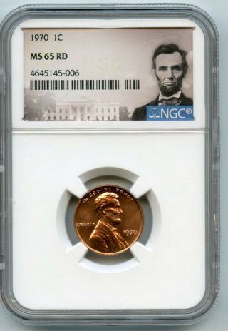 1970 Lincoln Penny 1c Ngc Ms 65 Rd 4645145 - 006