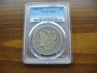 Morgan Dollar 1889 Cc Pcgs Vg10
