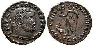 Licinius I,  Ad 308 - 324,  Follis Ae,  Thessaloniki,  23mm. ,  4,  53g.