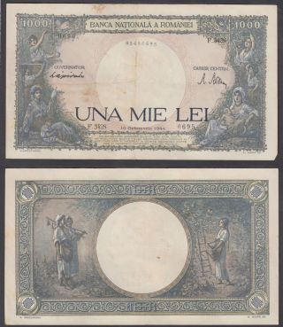 Romania 1000 Lei 1944 (vf) Banknote Km 52