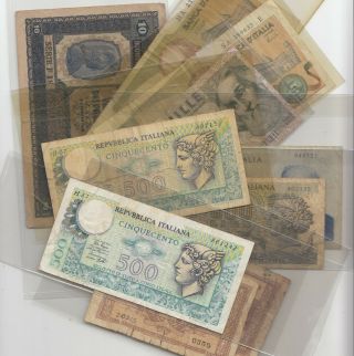 Italy Vintage Paper Money