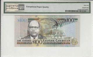 East Caribbean States 100 Dollars 2008 P - 51a PMG Gem UNC 66 EPQ 2