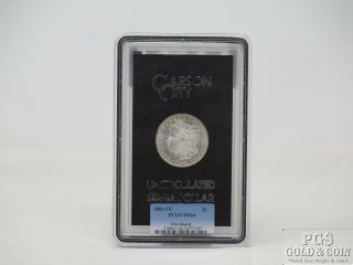 1881 - Cc Morgan Silver $1 Dollar Unc Coin Carson City Gsa Hoard Pcgs Ms64 15318