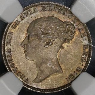 1853 Ngc Ms 63 Victoria 6 Pence Great Britain Silver Coin (18110605c)