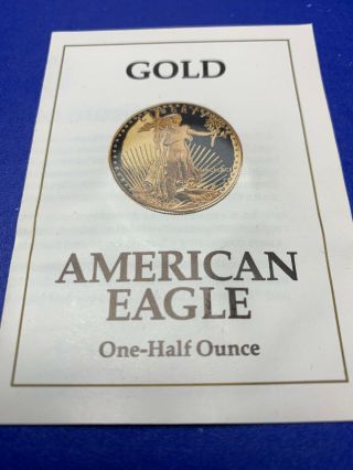 1991 One - Half Ounce,  $25 American Eagle Gold Coin 6