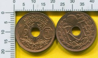 French Indo China 1/2 Cent 1939 (a) Coin Km - 20 Bu