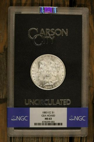 1883 Cc Morgan Dollar Gsa Hoard Ngc Ms63 Carson City Silver $1