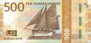 Norway 500 Kroner P - 2018 Unc