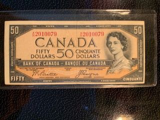 1954 Canadian 50$ Bill - Devil 