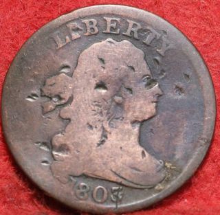 1803 Philadelphia Copper Draped Bust Half Cent