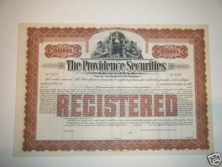 The Providence Securities $10,  000 Gold Debenture 1940s