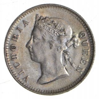 1899 Hong Kong 5 Cents - 3.  9 Grams - World Silver Coin 867