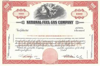 National Fuel Gas Company.  Abn " Specimen " Common Stock Certificate