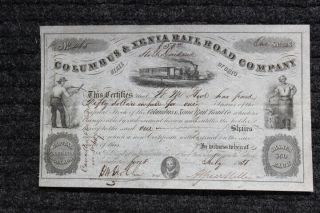1851 Signed - Alfred Kelley,  1st Mayor Of Cleveland,  Ohio - Received All 11 Votes