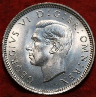 Uncirculated 1940 Great Britain 6 Pence Foreign Coin