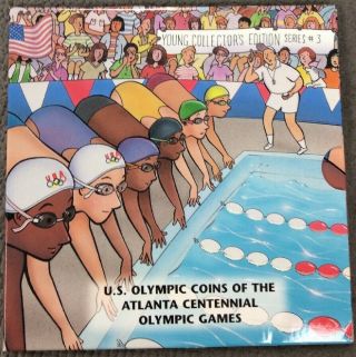 Us Olympic Coins Of Atlanta Centennial (swimming) Young Collector 