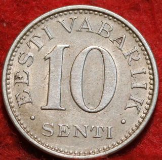 1931 Estonia 10 Senti Foreign Coin 2