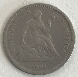 1861 - 90 Silver Seated Liberty Half Dime - Us Coin - Coinage