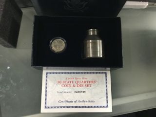 2000,  P,  Maryland,  50 State Quarter Coin & Die Set W/ Box & Cert Ebr - 1