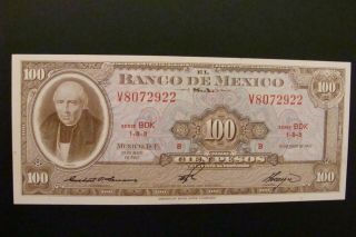 Mexico 100 Pesos 1967 Crisp Unc