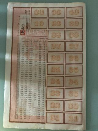 1932 China Chinese Shanghai Rehabilitation Loan Bond ($1000) 2