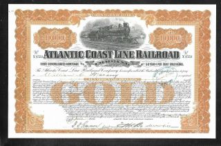 Gold Bond - $10,  000 - Atlantic Coast Line Rr Co. ,  Ny - 1926