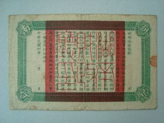 China 1915 Bank of Hunan 10 copper coins VF 2