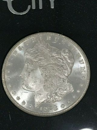 1878 Cc Uncirculated Morgan Silver Dollar With And All Packaging