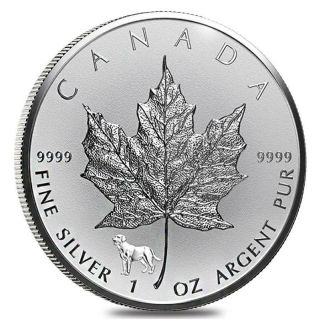 2018 Silver 1 Oz Canada Maple Leaf Dog Privy Reverse Proof Fresh From Tube