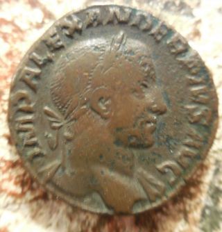 About Ef For Type 29mm,  22.  17g,  Severus Alexander Æ Sestertius.  Rome,  Spes
