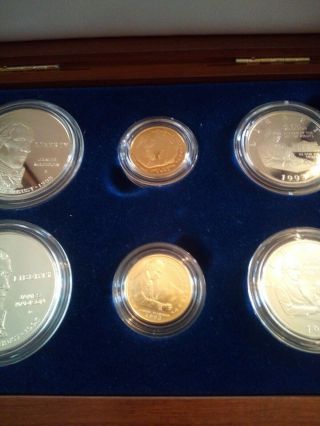1993 US Bill of Rights 6 Coin Set w/ Box and OGB 4
