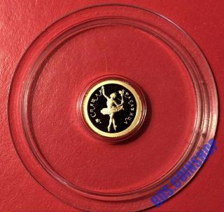 10 Roubles 1995 Russia Russian Ballet The Sleeping Beauty Gold Proof