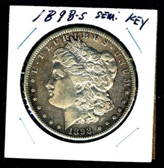 Semi Key Date 1898 S Morgan Silver Dollar 8856