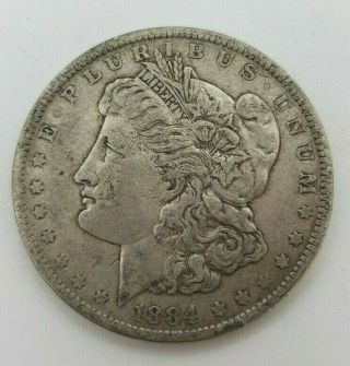 1884 - O $1 Morgan Silver Dollar Coin As Pictured