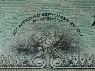 WWI U.  S.  $50 Fifty Dollar Fourth Liberty Loan 4 1/4 Gold Bond 1933 - 1938,  RARE 10