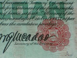 WWI U.  S.  $50 Fifty Dollar Fourth Liberty Loan 4 1/4 Gold Bond 1933 - 1938,  RARE 11