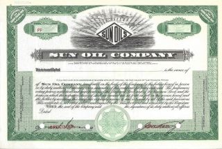 Sun Oil Company.  " Specimen " Common Stock Certificate