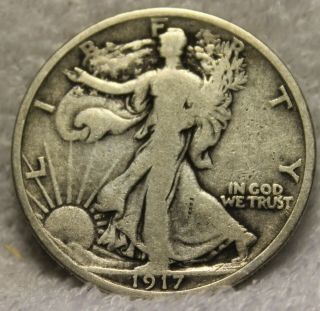 1917d Walking Liberty Half Dollar