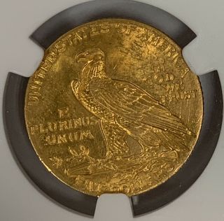 1908 - P $5 Indian Head Gold Half Eagle NGC MS62 4