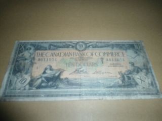 The Canadian Bank Of Commerce 1917 $10