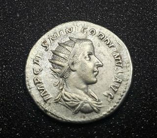 Museum Quality Roman Silver Double Denarius Of Emperor Gordian Iii 238 - 244 A.  D.