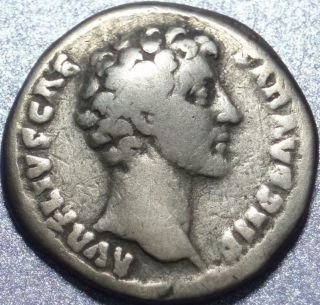 139 - 161 Ad Rome Silver Denarius Of Philosopher Emperor Marcus Aurelius As Caesar