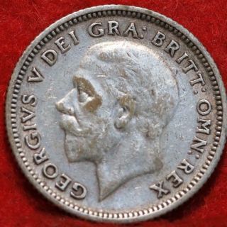 1926 Great Britain 6 Pence Silver Foreign Coin