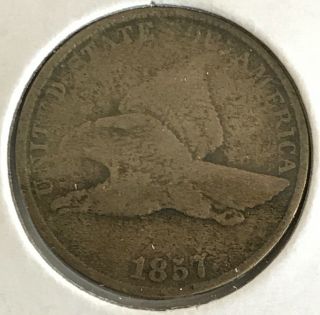 1857 - Flying Eagle Copper Penny - Cent 1¢ Us Coin - Coinage 9