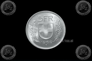 Switzerland 5 Francs 1969 (herdsmen) Silver Coin (km 40) Xf,