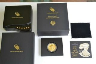 2016 Gold Walking Liberty Half Dollar With Boxes And