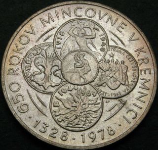 Czechoslovakia 50 Korun 1978 - Silver - Kremnica - Aunc - 808 ¤