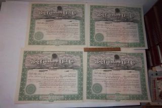 4 Big Gusher Oil Company Delaware Many Shares Of Stock 1923 10 Cents Each Share